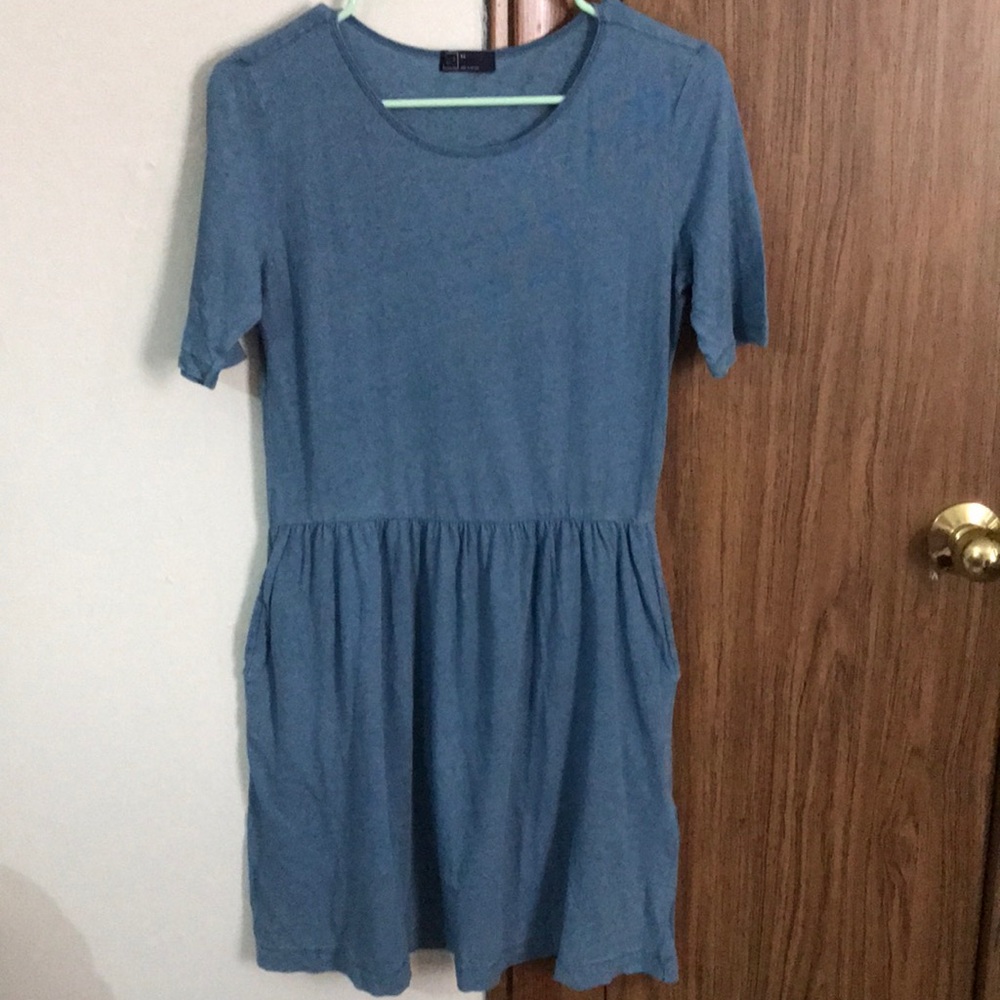 Gap | Short Sleeve Scoop Lined Dress With Pockets